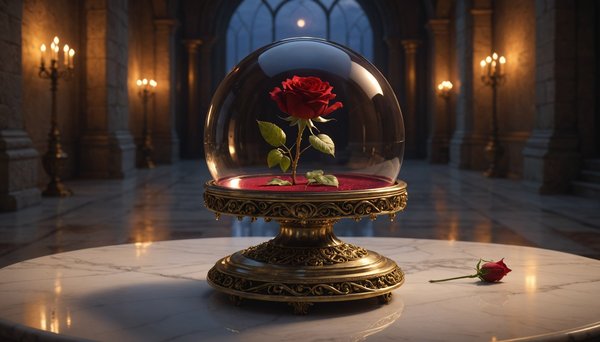 Découvrez la magie éternelle de la rose la belle et la bête